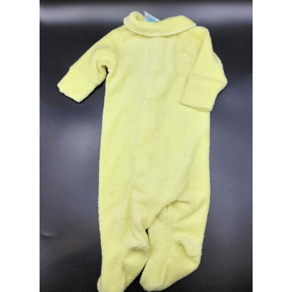 Vintage 80s Royal Heir Yellow Infant Sleeper Turtle Polyester Snap Closure Sm YK - Picture 4 of 8